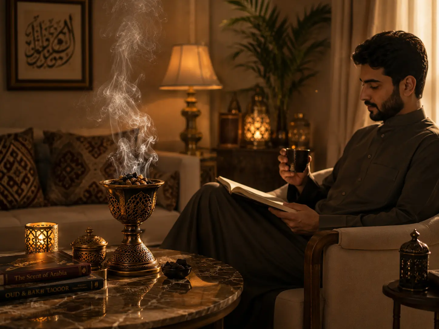 Relaxing home fragrance experience